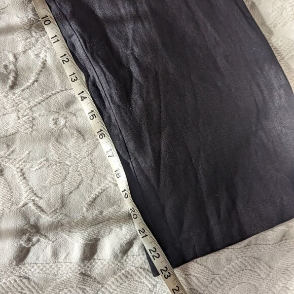 Reformation Amara Black Linen Off-shoulder Sleeveless Cropped Jumpsuit 0 - Picture 11 of 11